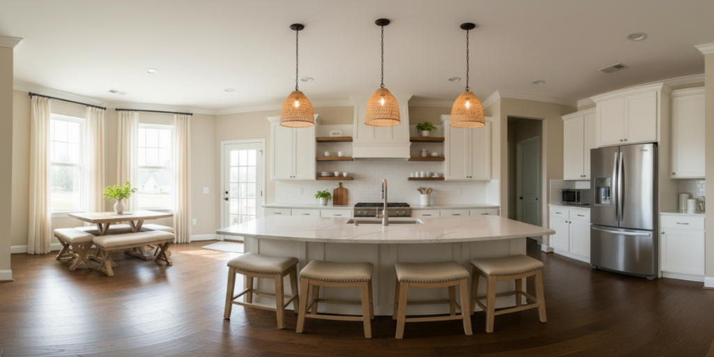 Spotless interior after a deep cleaning service in Bucks County and Philadelphia.